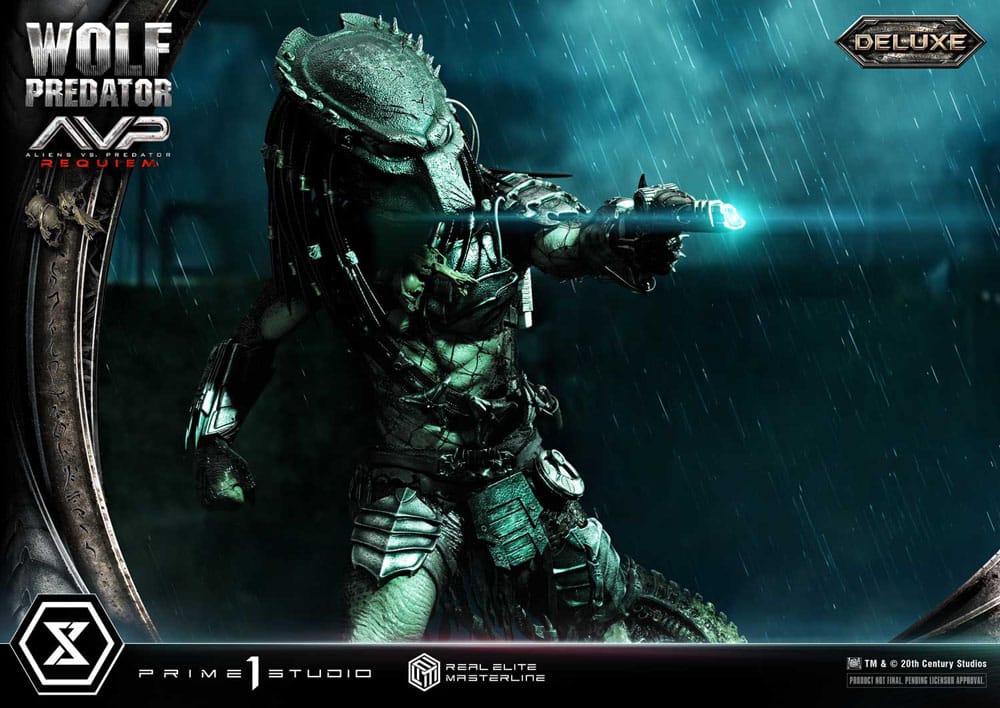 Alien vs. Predator statuette Real Elite Masterline Series 1/3 Requiem Wolf Predator Deluxe Ver. 95 cm