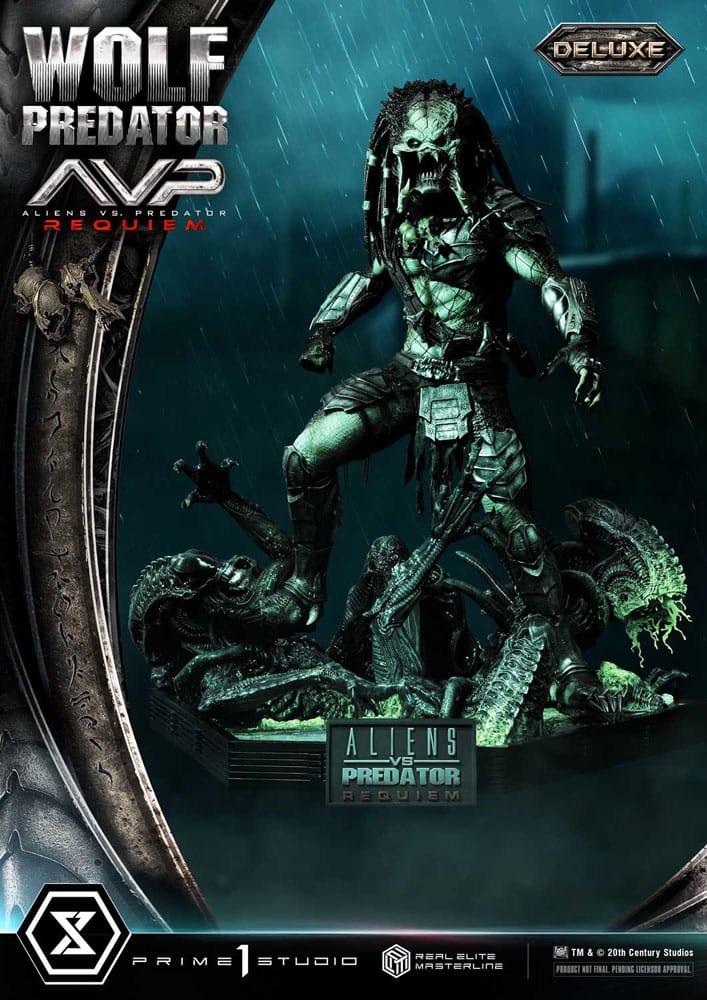 Alien vs. Predator statuette Real Elite Masterline Series 1/3 Requiem Wolf Predator Deluxe Ver. 95 cm