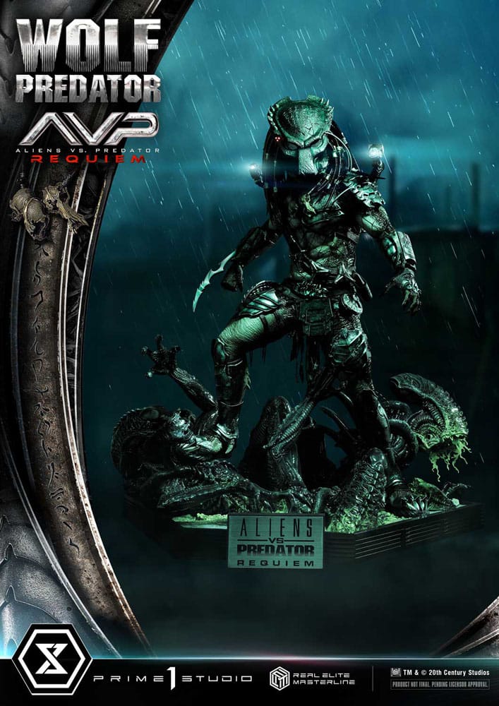 Alien vs. Predator statuette Real Elite Masterline Series 1/3 Requiem Wolf Predator Deluxe Ver. 95 cm