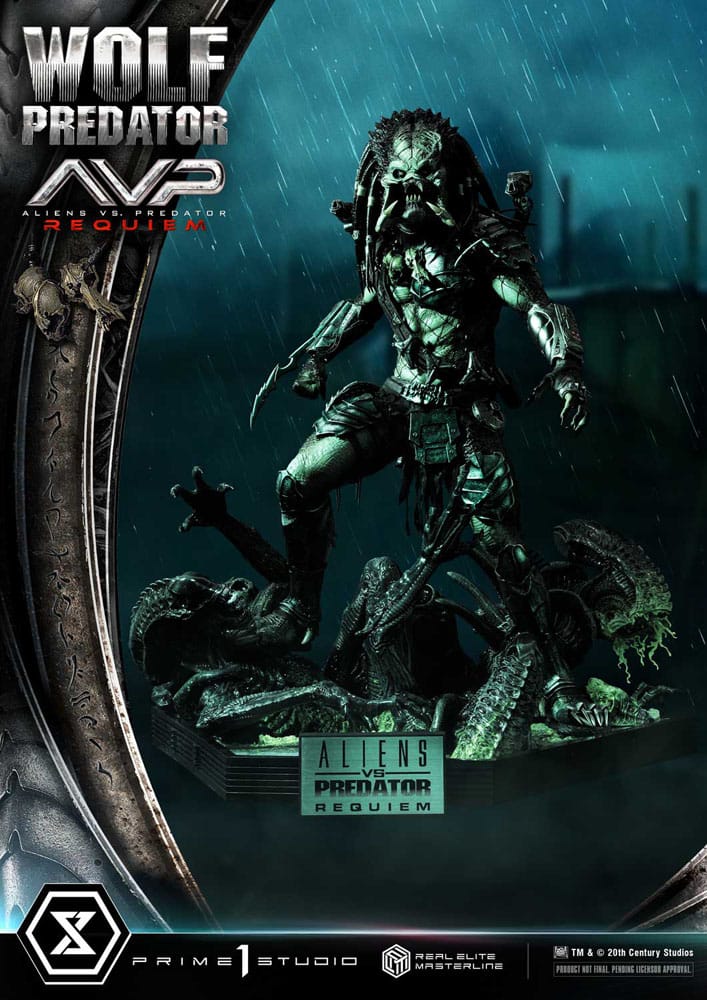 Alien vs. Predator statuette Real Elite Masterline Series 1/3 Requiem Wolf Predator Deluxe Ver. 95 cm