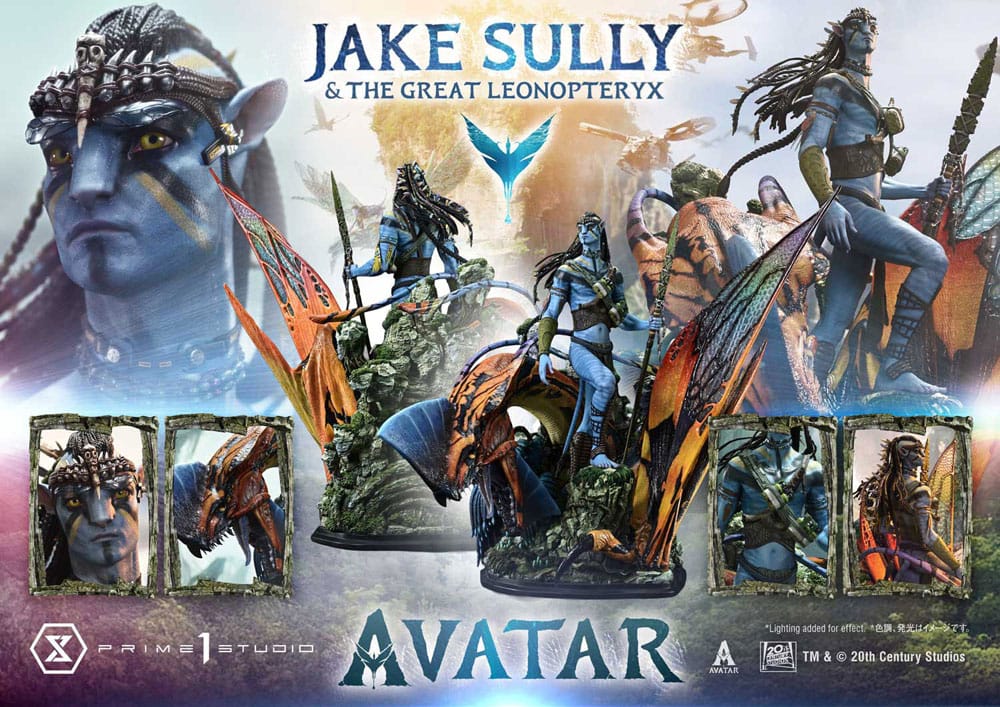 Avatar (Film) statuette Real Elite Masterline Series 1/4 Jake Sully & The Great Leonopteryx 87 cm