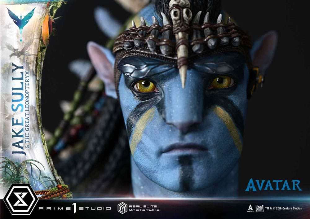 Avatar (Film) statuette Real Elite Masterline Series 1/4 Jake Sully & The Great Leonopteryx 87 cm