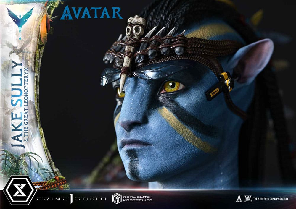 Avatar (Film) statuette Real Elite Masterline Series 1/4 Jake Sully & The Great Leonopteryx 87 cm
