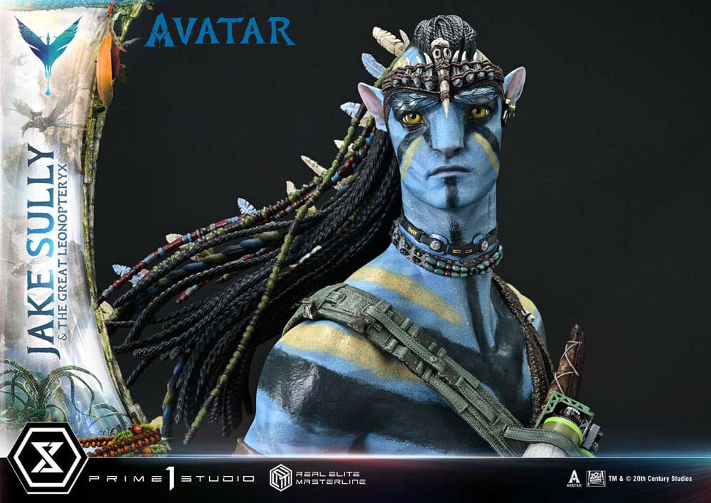 Avatar (Film) statuette Real Elite Masterline Series 1/4 Jake Sully & The Great Leonopteryx 87 cm