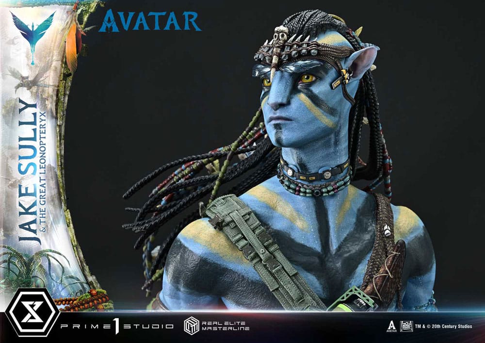 Avatar (Film) statuette Real Elite Masterline Series 1/4 Jake Sully & The Great Leonopteryx 87 cm