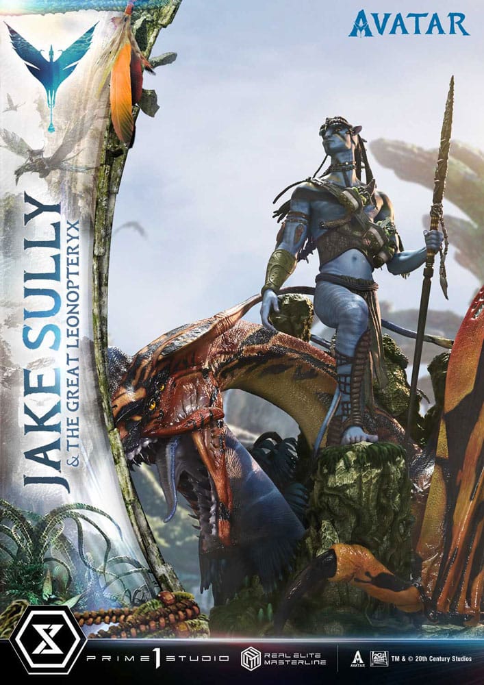 Avatar (Film) statuette Real Elite Masterline Series 1/4 Jake Sully & The Great Leonopteryx 87 cm