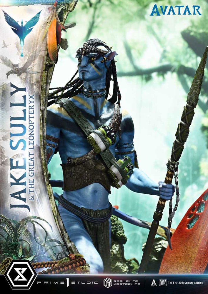 Avatar (Film) statuette Real Elite Masterline Series 1/4 Jake Sully & The Great Leonopteryx 87 cm