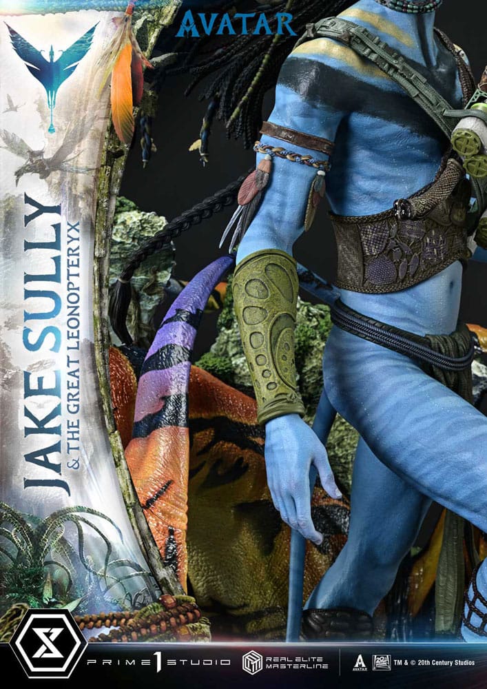 Avatar (Film) statuette Real Elite Masterline Series 1/4 Jake Sully & The Great Leonopteryx 87 cm