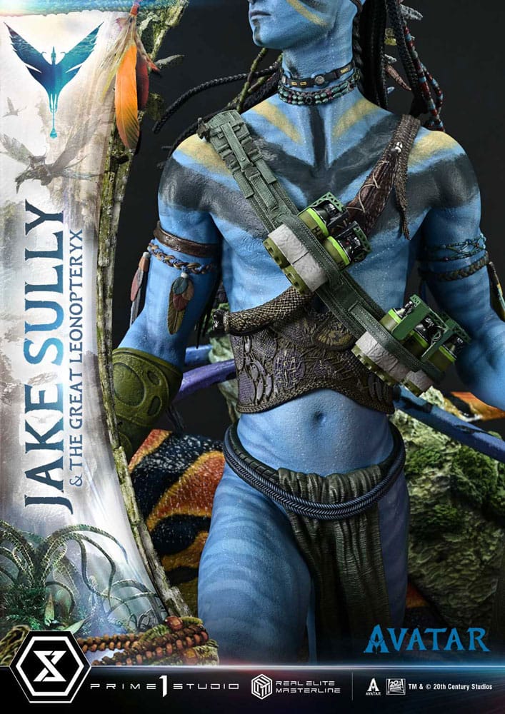 Avatar (Film) statuette Real Elite Masterline Series 1/4 Jake Sully & The Great Leonopteryx 87 cm