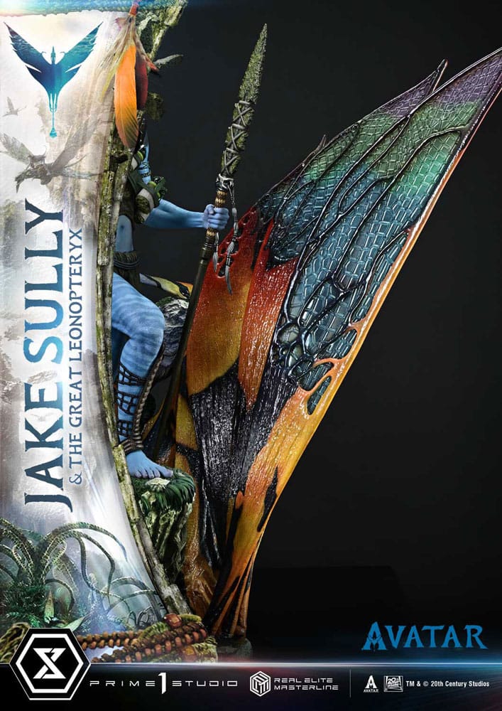 Avatar (Film) statuette Real Elite Masterline Series 1/4 Jake Sully & The Great Leonopteryx 87 cm