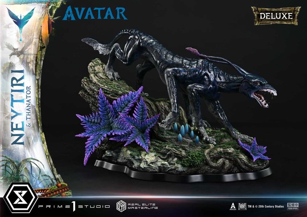 Avatar (Film) statuette Real Elite Masterline Series 1/4 Neytiri & Thanator Deluxe Version 75 cm