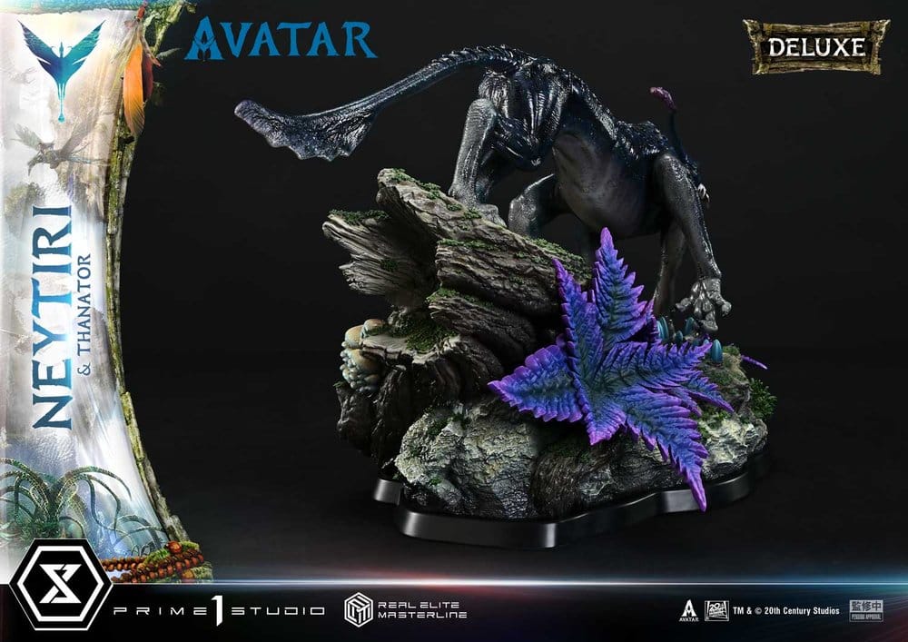 Avatar (Film) statuette Real Elite Masterline Series 1/4 Neytiri & Thanator Deluxe Version 75 cm