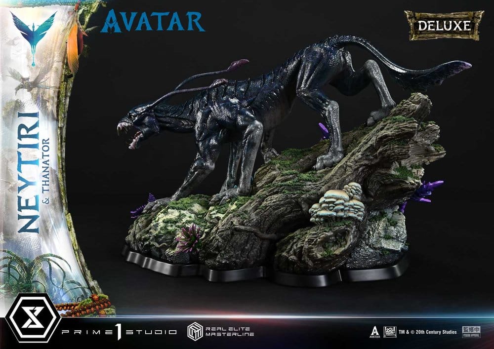 Avatar (Film) statuette Real Elite Masterline Series 1/4 Neytiri & Thanator Deluxe Version 75 cm