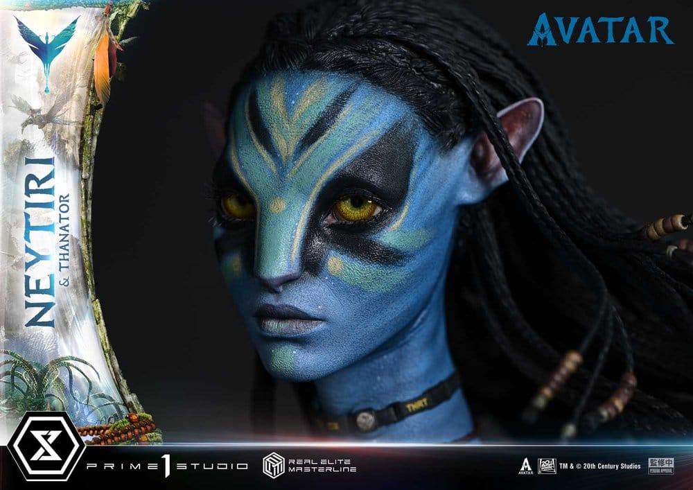 Avatar (Film) statuette Real Elite Masterline Series 1/4 Neytiri & Thanator Deluxe Version 75 cm