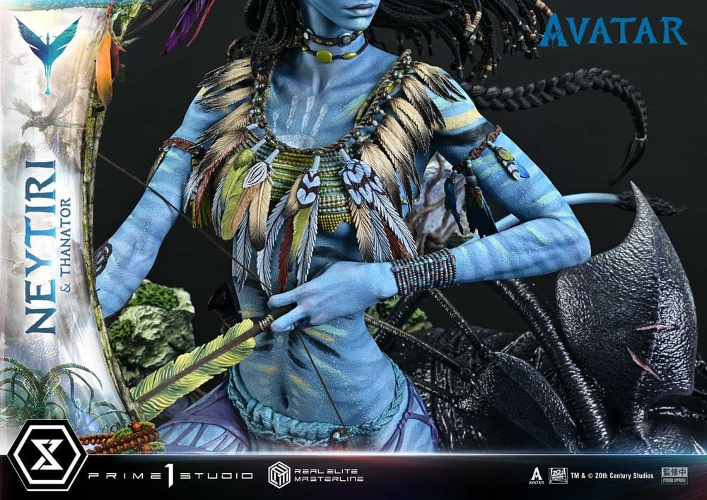 Avatar (Film) statuette Real Elite Masterline Series 1/4 Neytiri & Thanator Deluxe Version 75 cm