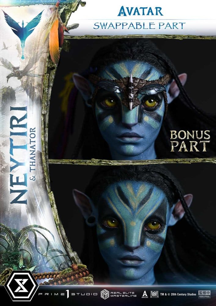 Avatar (Film) statuette Real Elite Masterline Series 1/4 Neytiri & Thanator Deluxe Bonus Version 75 cm