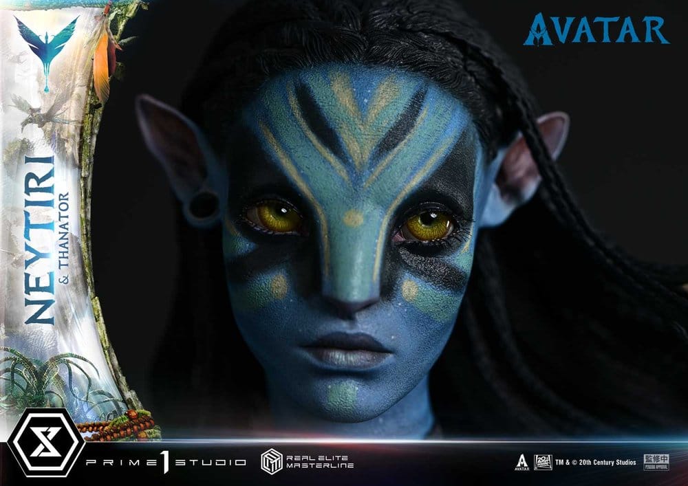 Avatar (Film) statuette Real Elite Masterline Series 1/4 Neytiri & Thanator Deluxe Bonus Version 75 cm