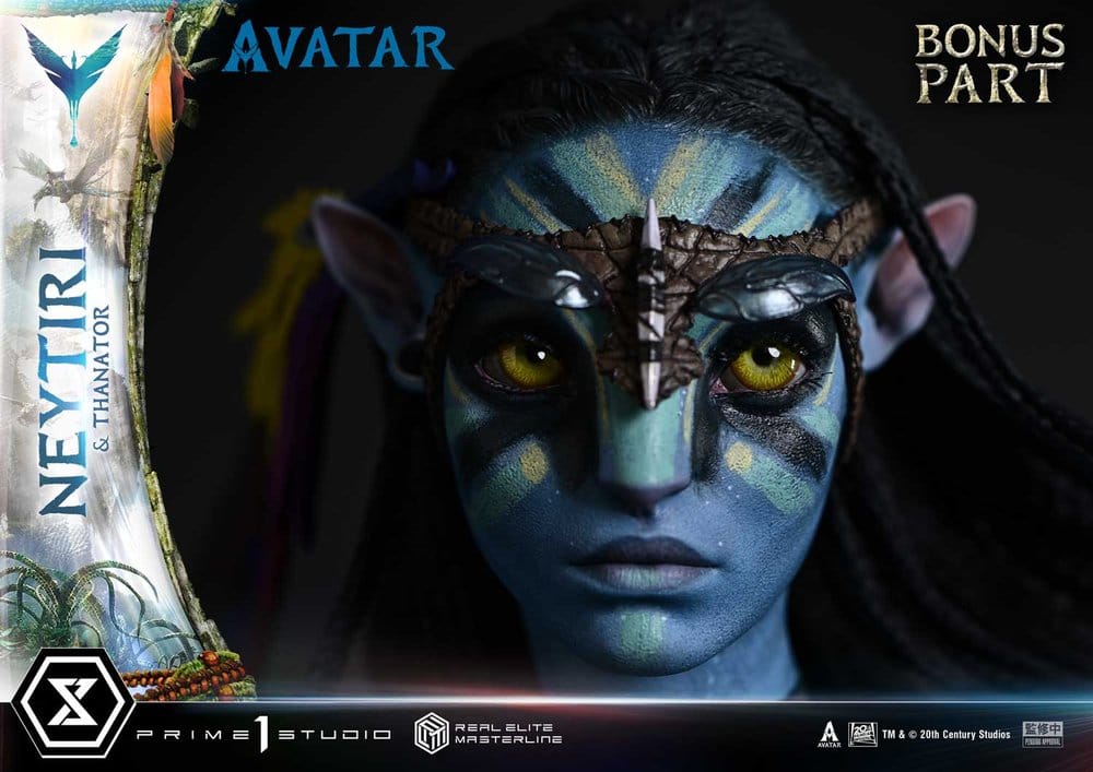 Avatar (Film) statuette Real Elite Masterline Series 1/4 Neytiri & Thanator Deluxe Bonus Version 75 cm