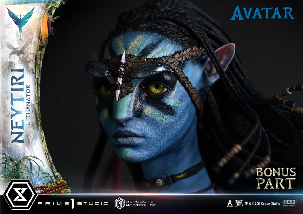 Avatar (Film) statuette Real Elite Masterline Series 1/4 Neytiri & Thanator Deluxe Bonus Version 75 cm