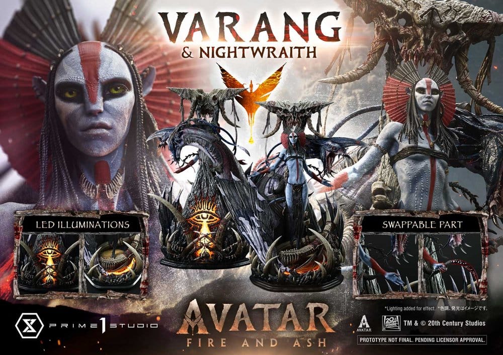 Avatar: Fire and Ash (Film) statuette Real Elite Masterline Series 1/4 Varang & Nightwraith Avatar Legacy Collection 96 cm
