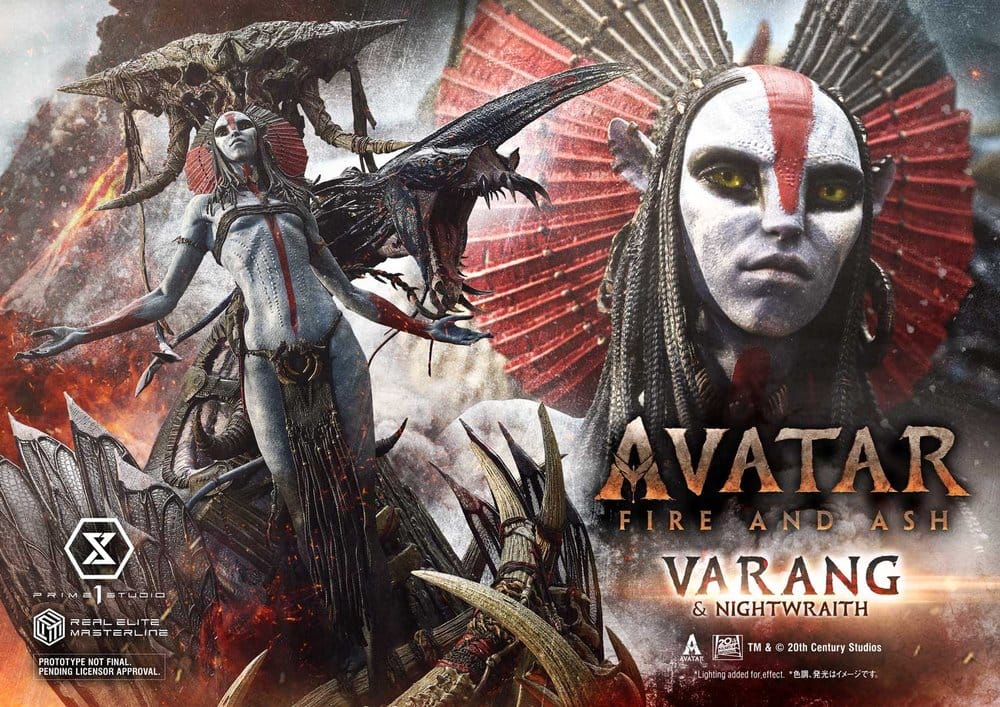 Avatar: Fire and Ash (Film) statuette Real Elite Masterline Series 1/4 Varang & Nightwraith Avatar Legacy Collection Bonus Version 96 cm