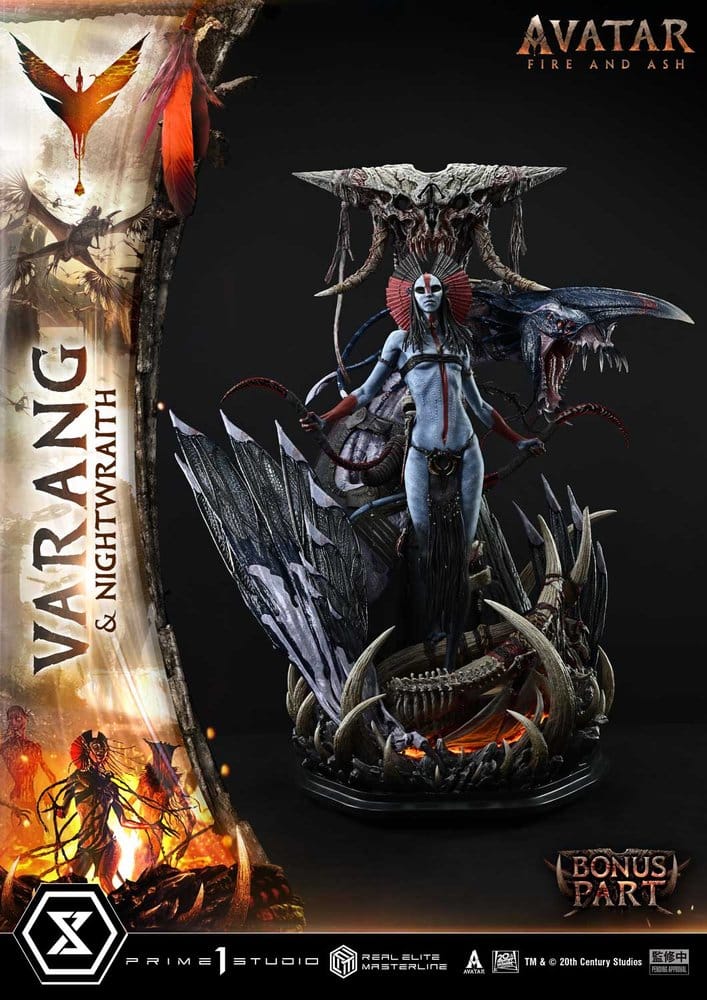 Avatar: Fire and Ash (Film) statuette Real Elite Masterline Series 1/4 Varang & Nightwraith Avatar Legacy Collection Bonus Version 96 cm