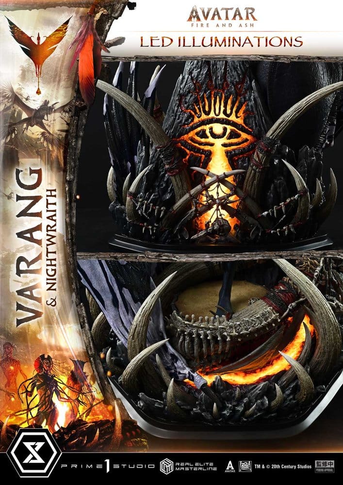 Avatar: Fire and Ash (Film) statuette Real Elite Masterline Series 1/4 Varang & Nightwraith Avatar Legacy Collection Bonus Version 96 cm