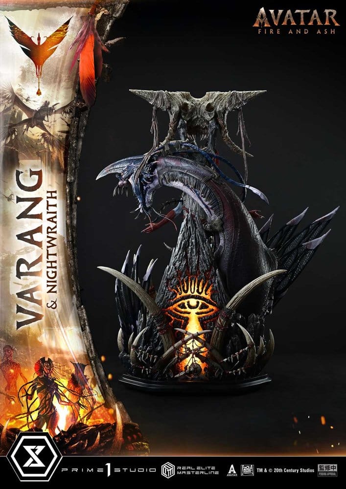 Avatar: Fire and Ash (Film) statuette Real Elite Masterline Series 1/4 Varang & Nightwraith Avatar Legacy Collection Bonus Version 96 cm
