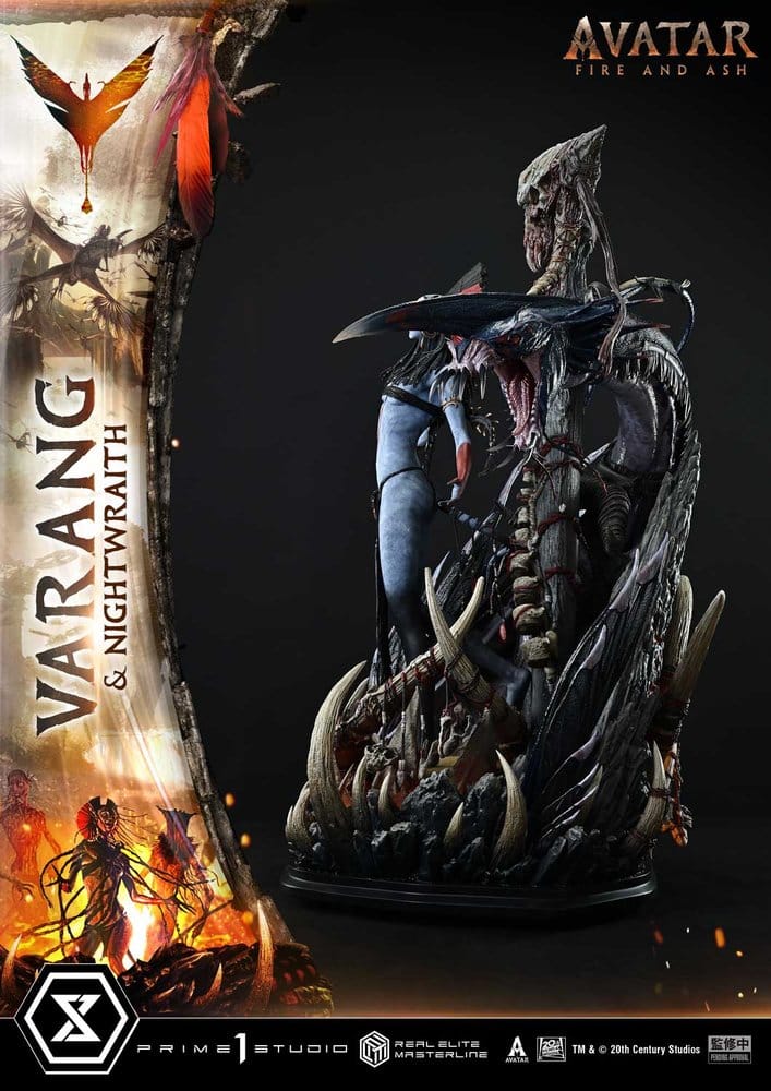 Avatar: Fire and Ash (Film) statuette Real Elite Masterline Series 1/4 Varang & Nightwraith Avatar Legacy Collection Bonus Version 96 cm