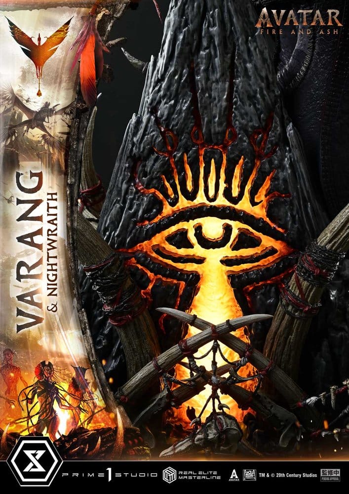 Avatar: Fire and Ash (Film) statuette Real Elite Masterline Series 1/4 Varang & Nightwraith Avatar Legacy Collection Bonus Version 96 cm