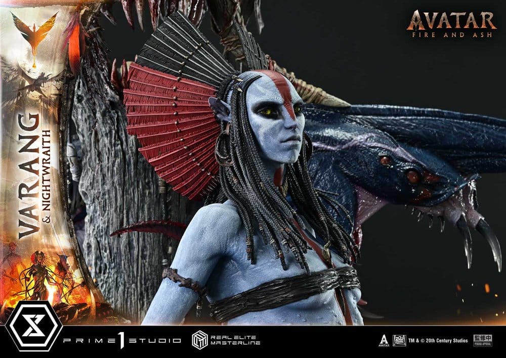 Avatar: Fire and Ash (Film) statuette Real Elite Masterline Series 1/4 Varang & Nightwraith Avatar Legacy Collection Bonus Version 96 cm