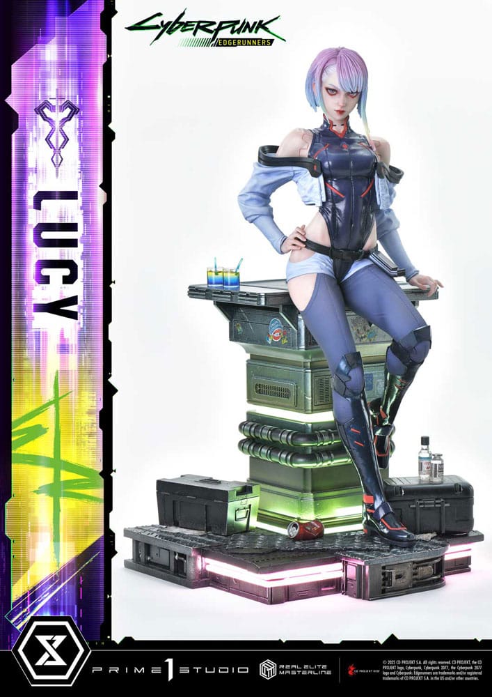 Cyberpunk: Edgerunners statuette Real Elite Masterline Series 1/4 Lucy 50 cm