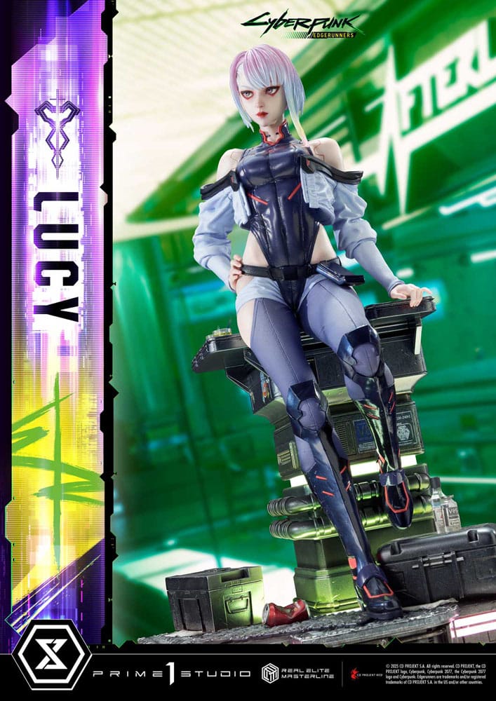 Cyberpunk: Edgerunners statuette Real Elite Masterline Series 1/4 Lucy 50 cm