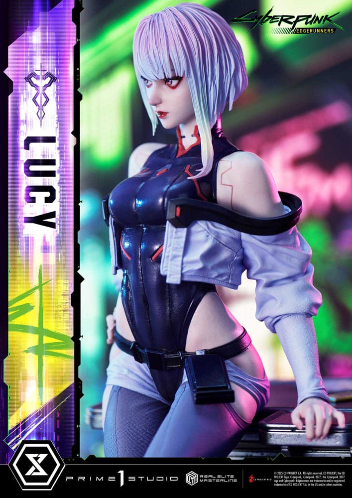 Cyberpunk: Edgerunners statuette Real Elite Masterline Series 1/4 Lucy 50 cm