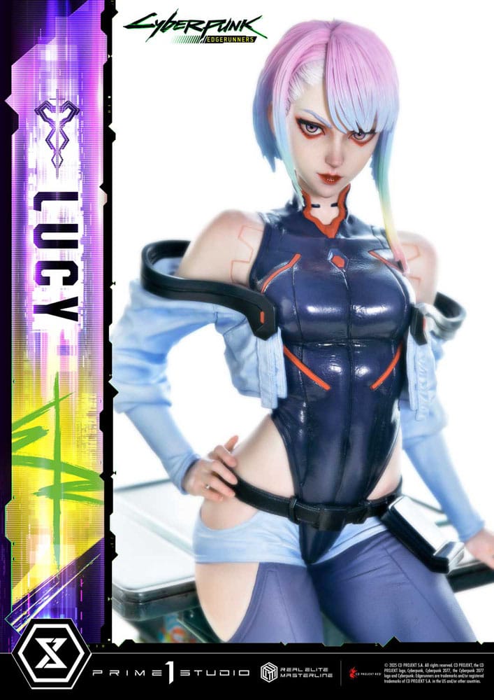 Cyberpunk: Edgerunners statuette Real Elite Masterline Series 1/4 Lucy 50 cm