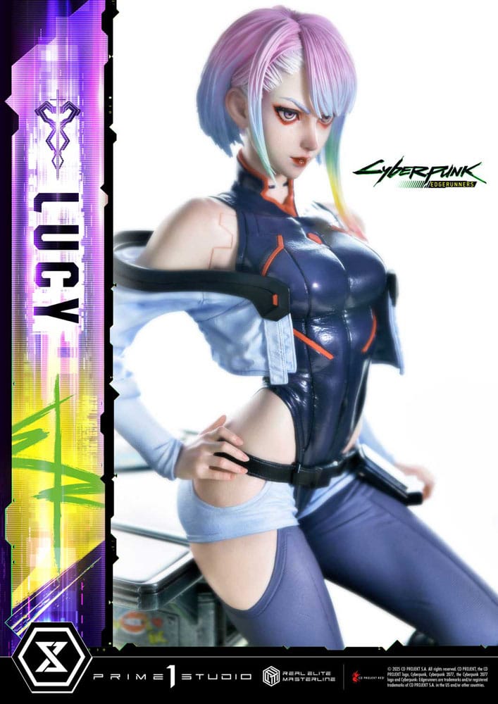 Cyberpunk: Edgerunners statuette Real Elite Masterline Series 1/4 Lucy 50 cm