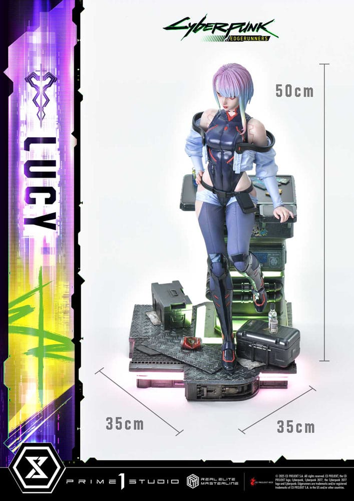 Cyberpunk: Edgerunners statuette Real Elite Masterline Series 1/4 Lucy 50 cm