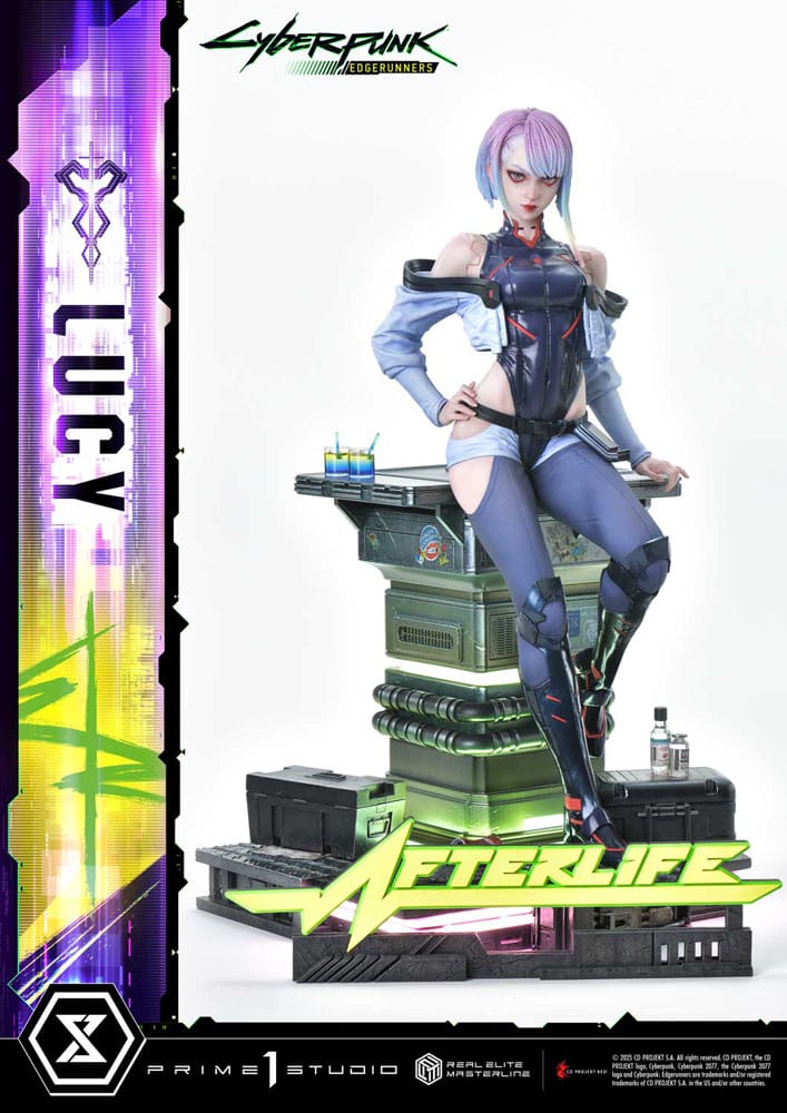 Cyberpunk: Edgerunners statuette Real Elite Masterline Series 1/4 Lucy 50 cm