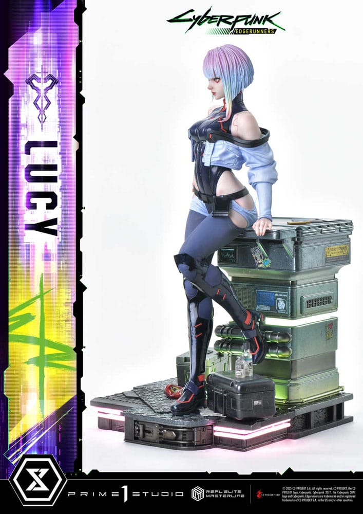 Cyberpunk: Edgerunners statuette Real Elite Masterline Series 1/4 Lucy 50 cm