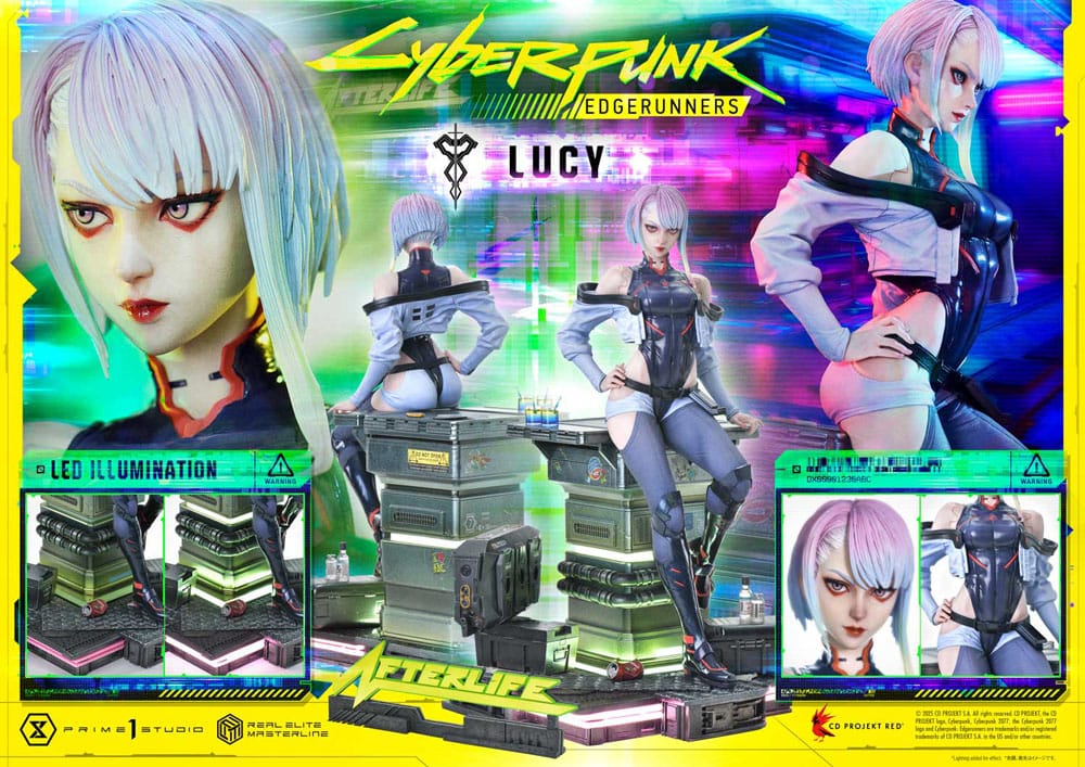 Cyberpunk: Edgerunners statuette Real Elite Masterline Series 1/4 Lucy 50 cm