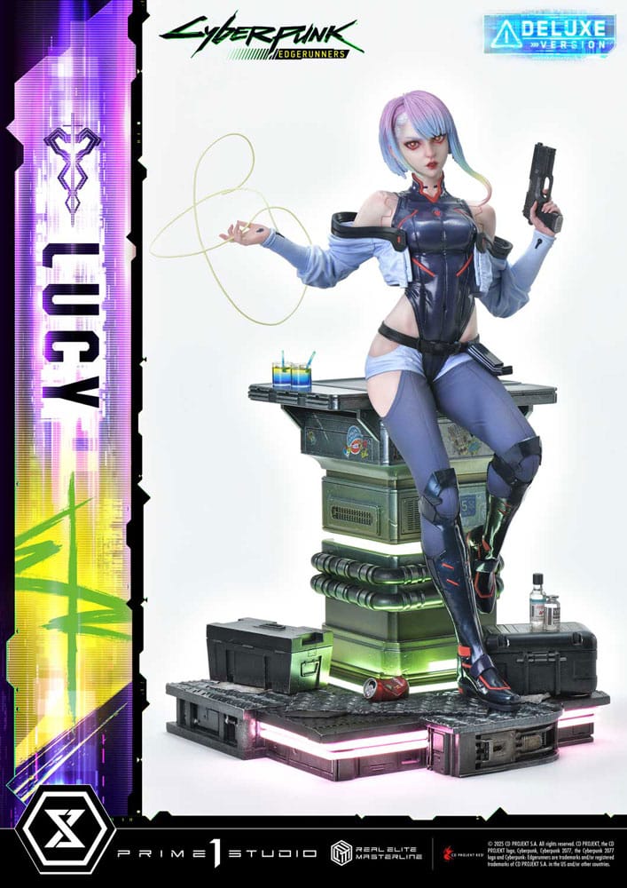 Cyberpunk: Edgerunners statuette Real Elite Masterline Series 1/4 Lucy Deluxe Version 50 cm