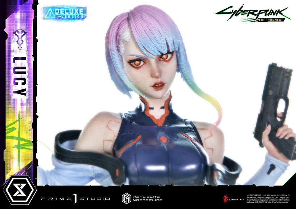 Cyberpunk: Edgerunners statuette Real Elite Masterline Series 1/4 Lucy Deluxe Bonus Version 50 cm