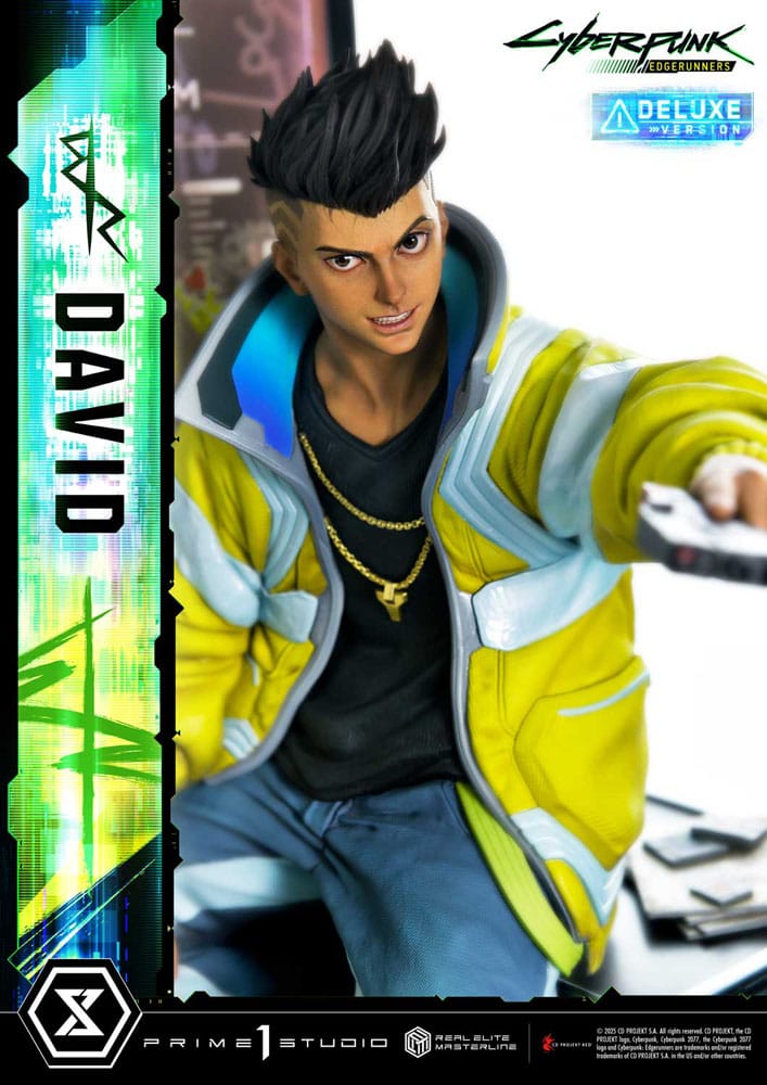 Cyberpunk: Edgerunners statuette Real Elite Masterline Series 1/4 David Bonus Version 58 cm