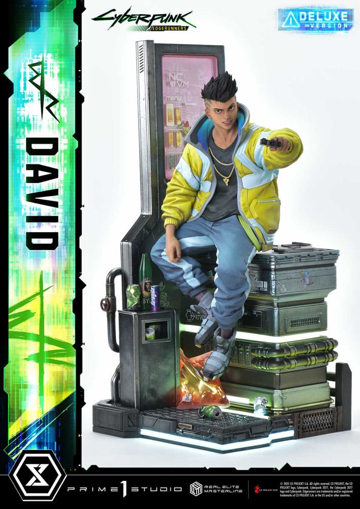 Cyberpunk: Edgerunners statuette Real Elite Masterline Series 1/4 David Bonus Version 58 cm