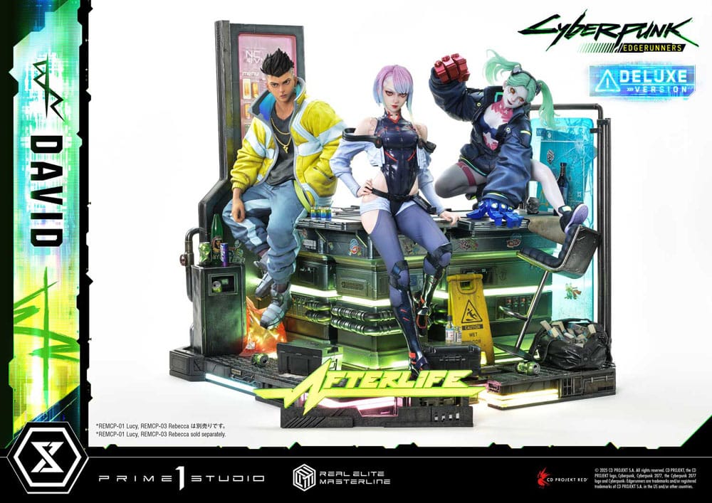 Cyberpunk: Edgerunners statuette Real Elite Masterline Series 1/4 David Bonus Version 58 cm