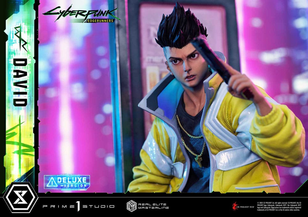 Cyberpunk: Edgerunners statuette Real Elite Masterline Series 1/4 David Deluxe Bonus Version 58 cm