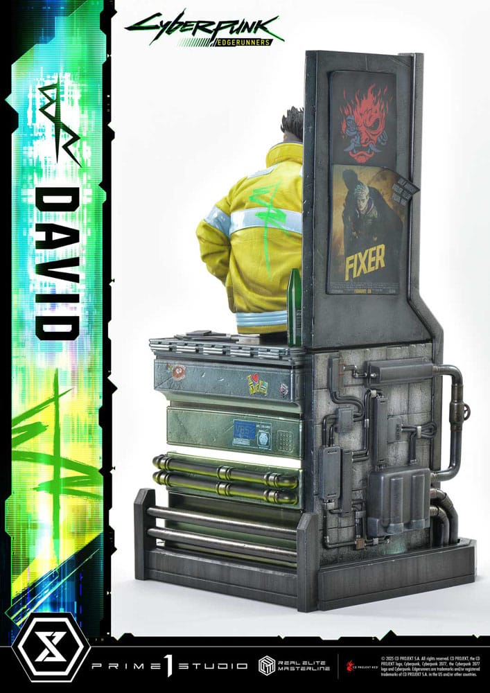 Cyberpunk: Edgerunners statuette Real Elite Masterline Series 1/4 David Deluxe Bonus Version 58 cm
