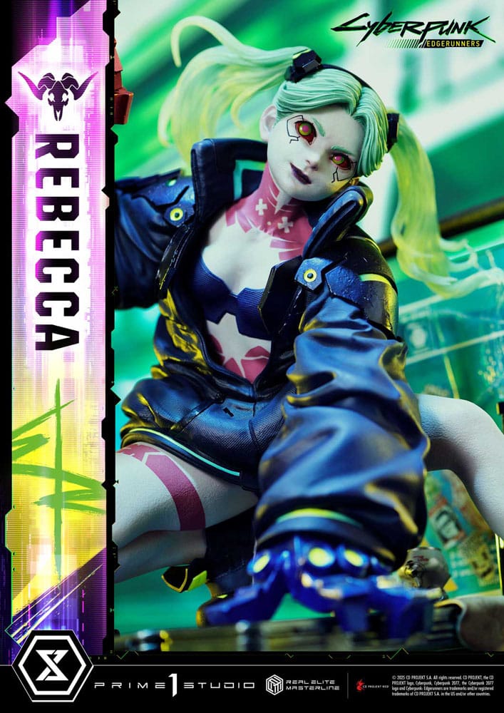 Cyberpunk: Edgerunners statuette Real Elite Masterline Series 1/4 Rebecca 54 cm