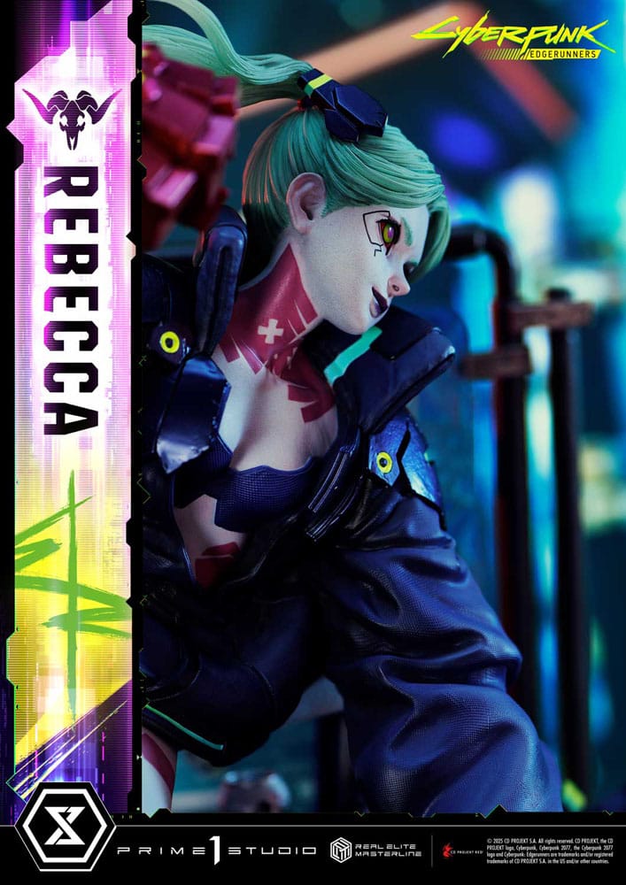 Cyberpunk: Edgerunners statuette Real Elite Masterline Series 1/4 Rebecca 54 cm