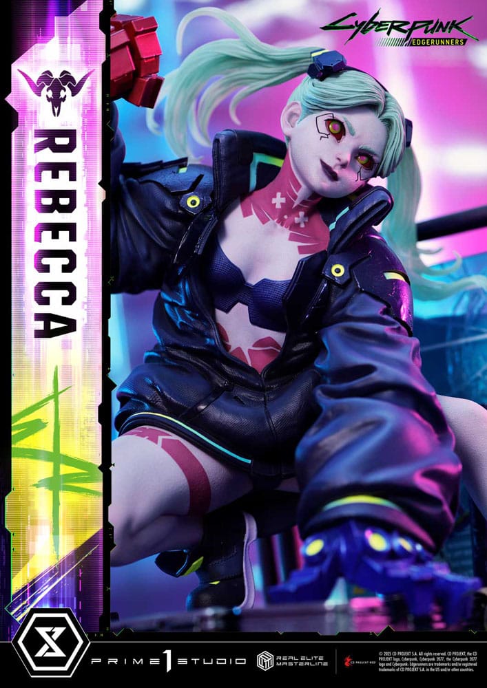 Cyberpunk: Edgerunners statuette Real Elite Masterline Series 1/4 Rebecca 54 cm